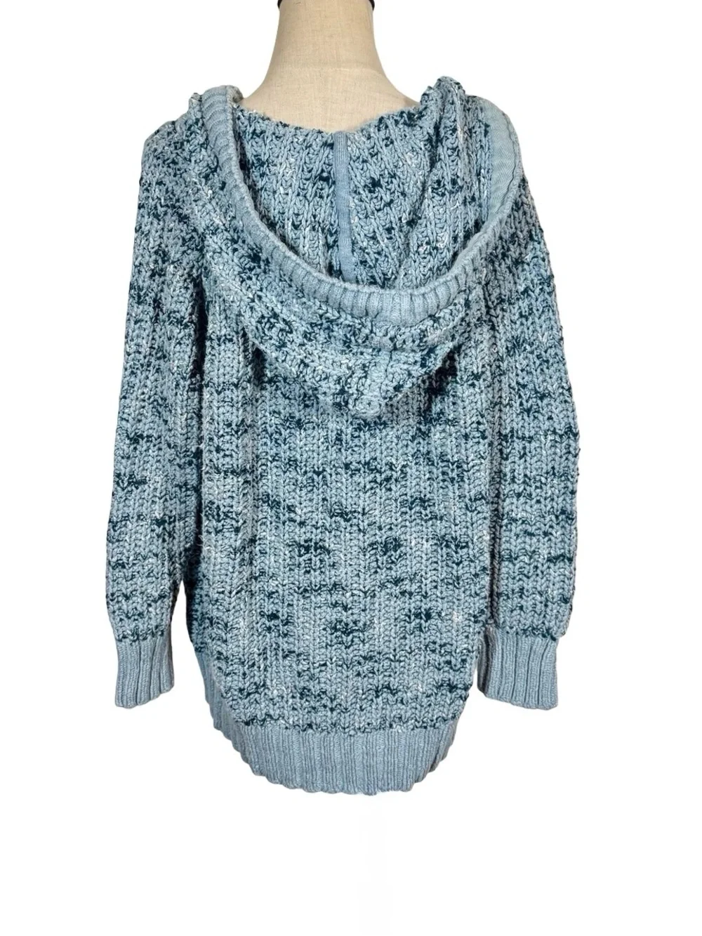 Free People Never Leaving Hoodie Sweater Slouchy in Blue